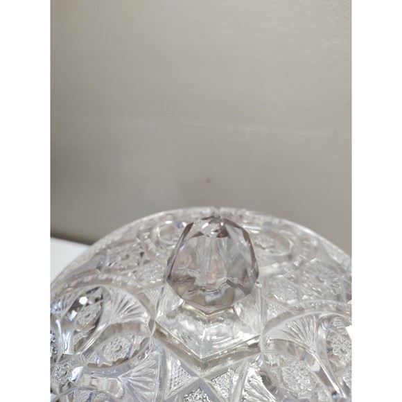 Vintage EAPG Lidded Candy Dish As Is Large 2 Piece Elegant - Picture 10 of 16